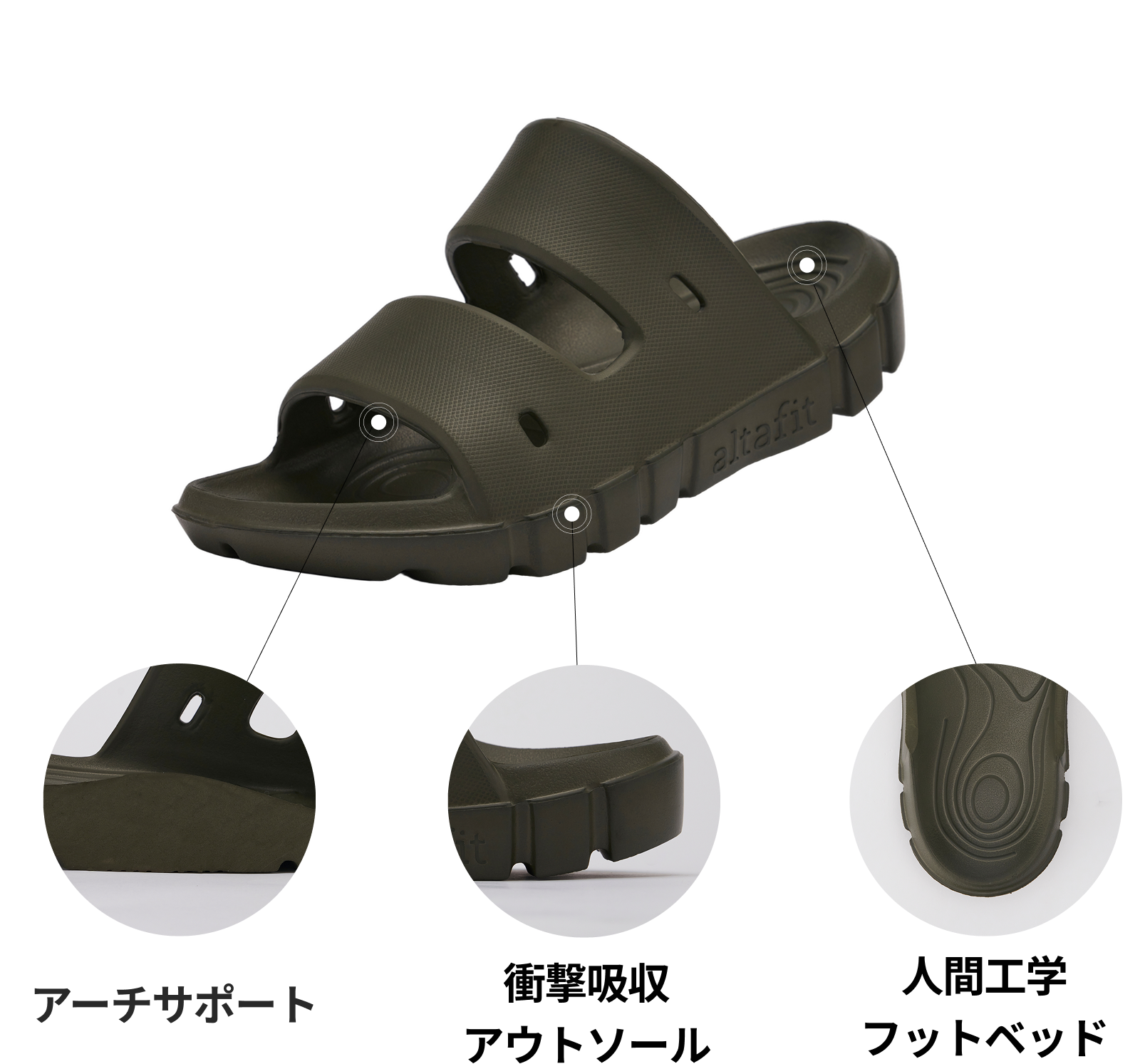 ALTAFIT Recovery Slipper